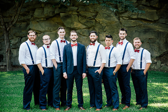 Groomsmen at Farms Wedding