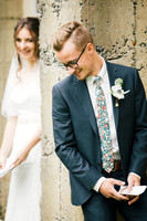 First Look at the wedding
